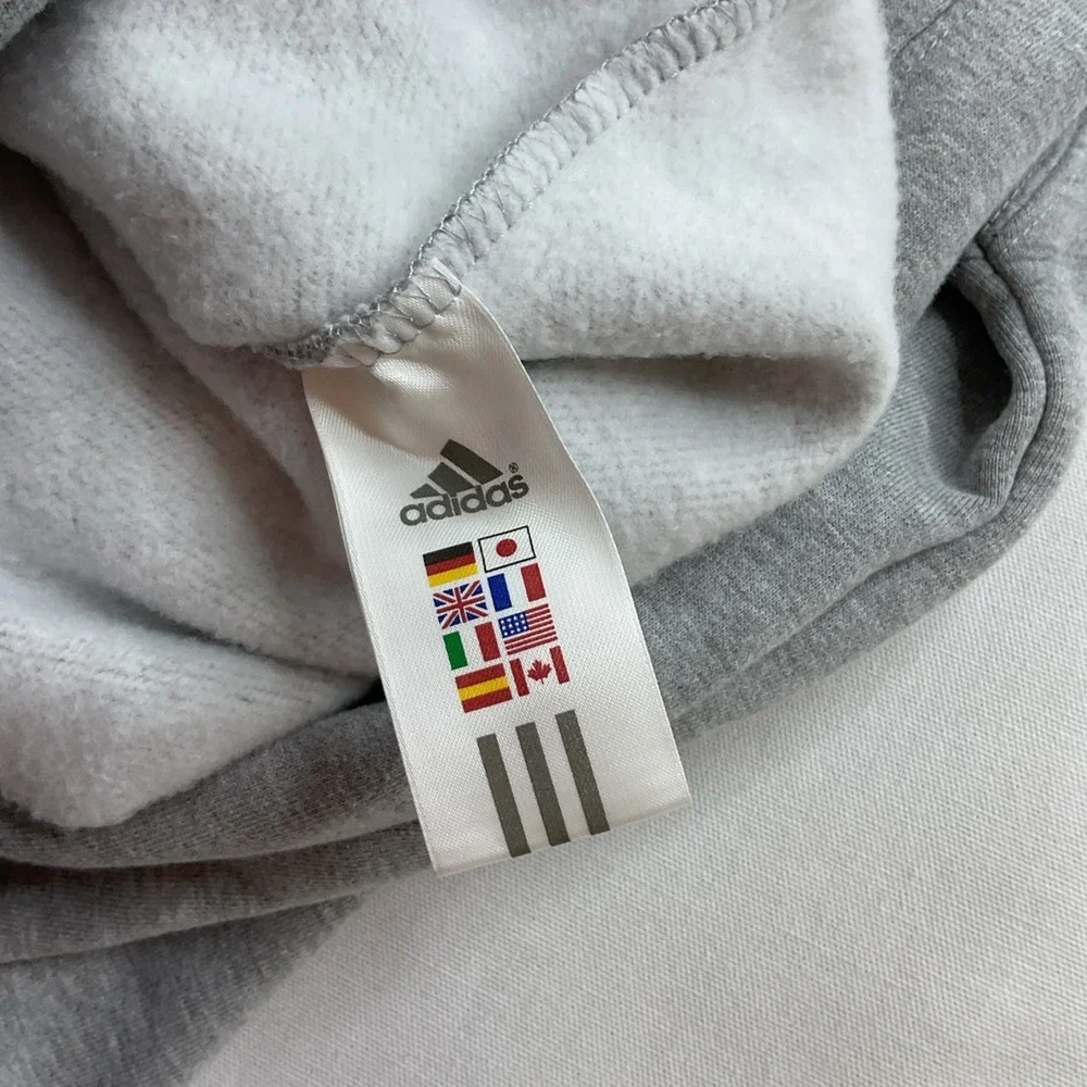 Vintage Adidas Hoodie Men XL Florida State Seminoles Y2K Grey NCAA Center Logo